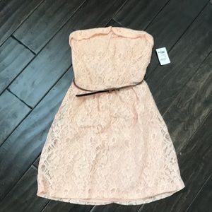 Charlotte Russe light pink Lacey dress